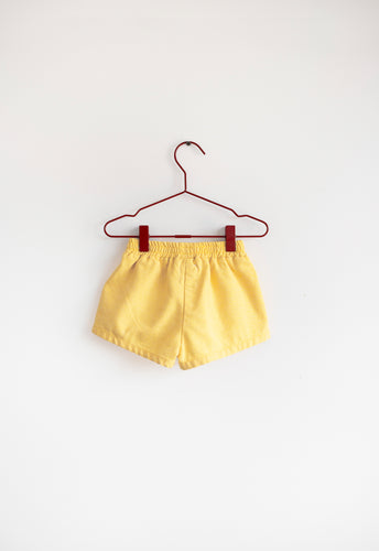 Please Mom Distressed Denim Shorts - Yellow