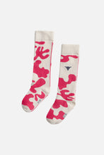 Load image into Gallery viewer, Booso Splash Socks - Ecru/Pink