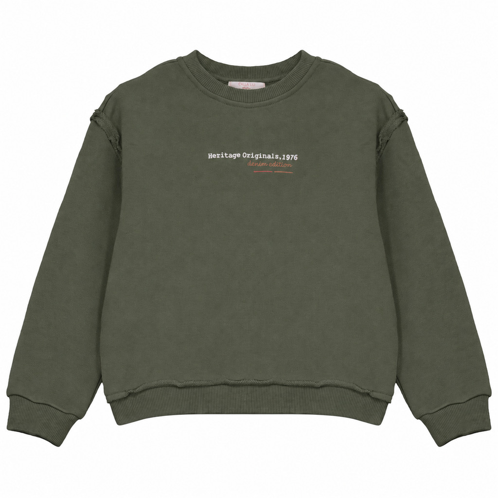 Calla Lili Girls Heritage Sweatshirt - Green