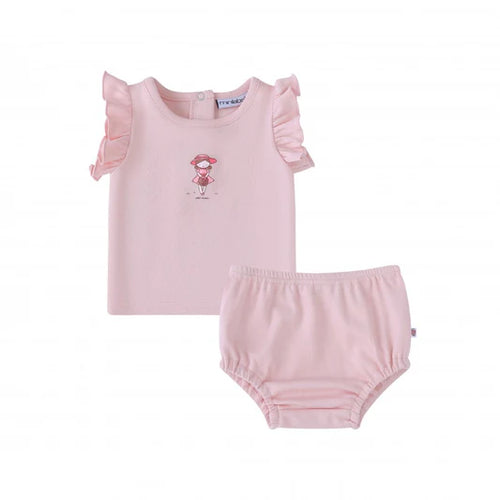 Mini Label Doll Two Piece Set - Pink