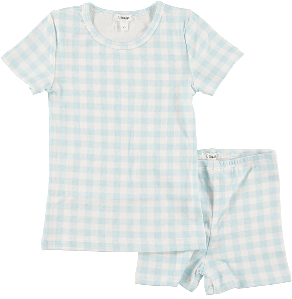 Bonjoy Gingham PJs - Sage