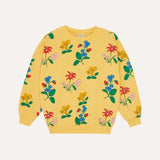 The Campamento Flowers Allover Sweatshirt - Yellow