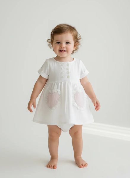 bebe little white dress Yo Baby Amore Dress/Baby 2pc contrast 100% nylon Baby Girl White Dress |