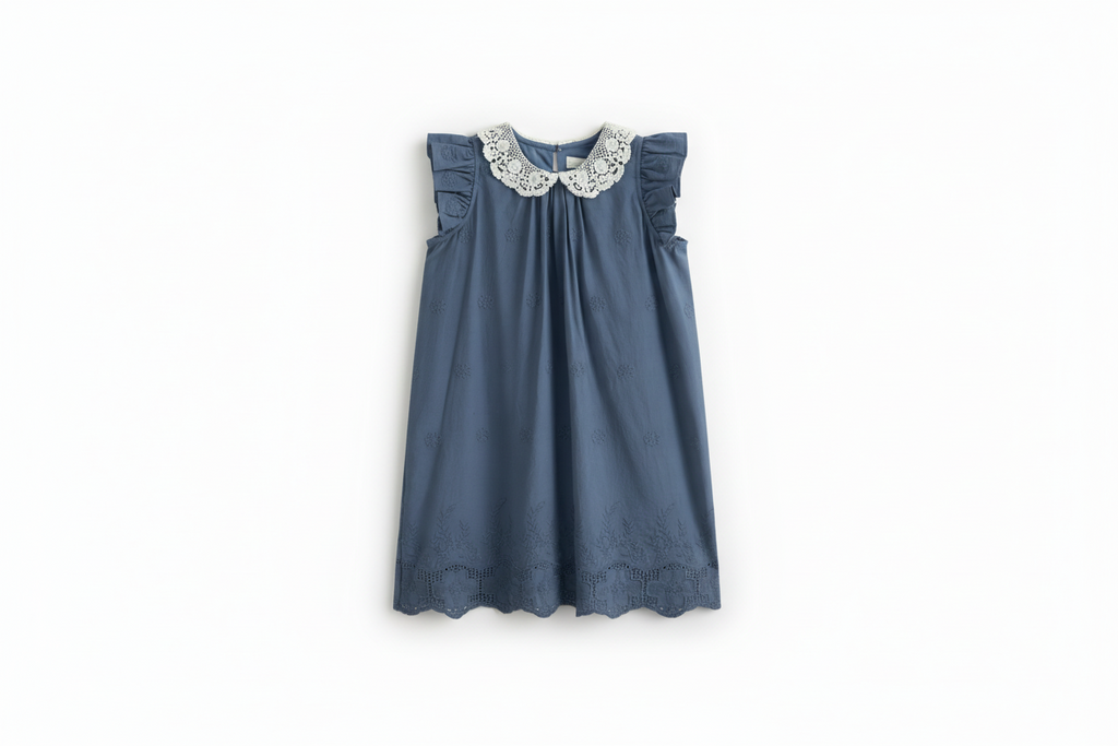 Cera Una Volta Antonella Dress - Dusty Blue