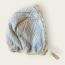 Load image into Gallery viewer, Bebe Organic Crochet Bonnet - Atlantic