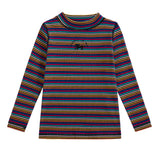 Limonana Carousel Striped Mockneck