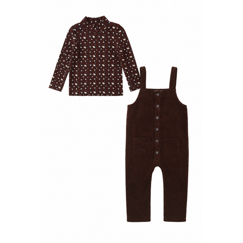 Limonana Heritage Romper And Mockneck - Brown