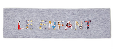 Load image into Gallery viewer, Le Enfant Floral Text Sweatband Grey