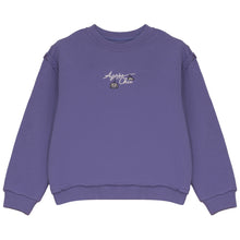 Load image into Gallery viewer, Calla Lili Girls Sweatshirt With Embroidery - Purple