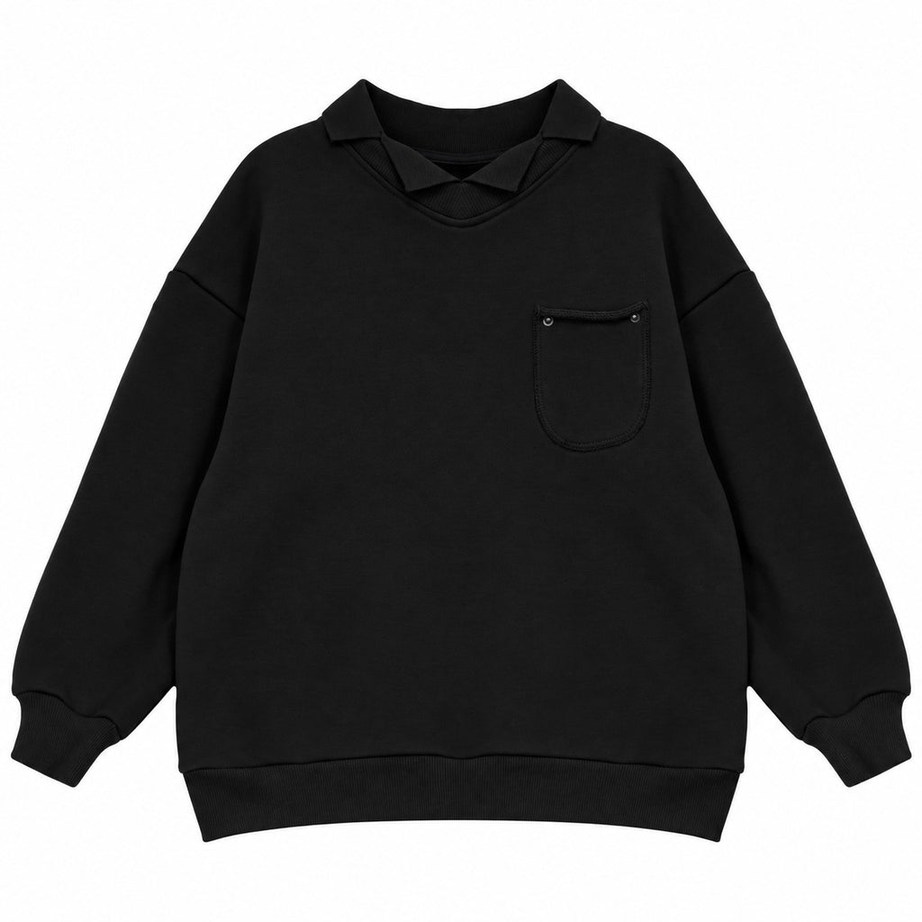 Calla Lili Big Boys Sweatshirt - Black