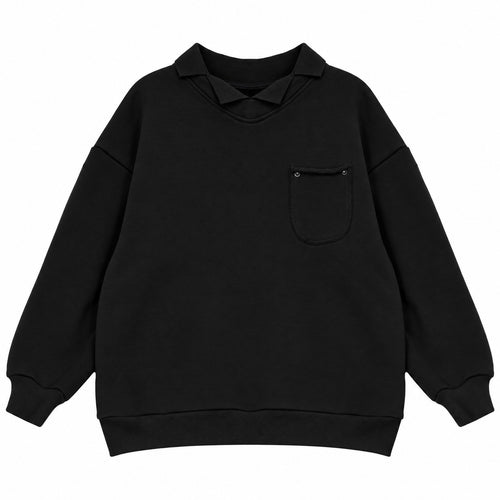 Calla Lili Big Boys Sweatshirt - Black