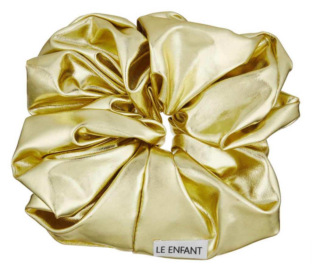 Le Enfant Gold Oversized scrunchie