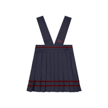 Load image into Gallery viewer, Retro Kid Stella Girls Ribbon Detail Jumper - Navy/Deep Crimson