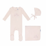 Mini Label Girls Embroidered Carriage Layette Set