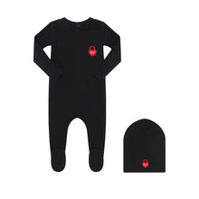 Load image into Gallery viewer, Little Parni Baby Heart Logo Stretchy K479 - Black