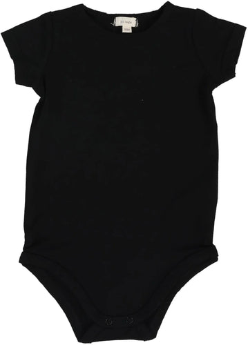 Lil Legs Bamboo SS Onesie - Black