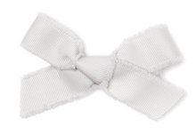Load image into Gallery viewer, Le Enfant Raw Edge Bows White TWO PACK