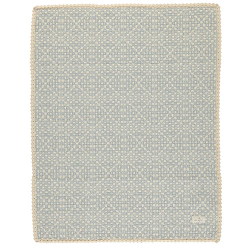 Bebe Organic Crochet Blanket - Sky Blue