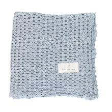 Load image into Gallery viewer, Bebe Organic Waffle Blanket - Sea