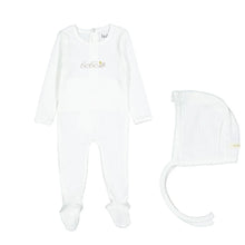 Load image into Gallery viewer, Ladida Layette Bebe Footie and Bonnet