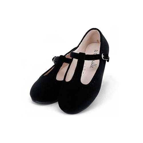 Camille Shoes Bella - Black Velvet