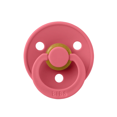 Bibs Pacifier Latex Coral Size 1 - 0-6 Months