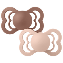 Load image into Gallery viewer, Bibs Supreme Silicone 2 Pk Woodchuck/Blush Size 1 - 0-6m