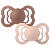 Bibs Supreme Silicone 2 Pk Woodchuck/Blush Size 1 - 0-6m