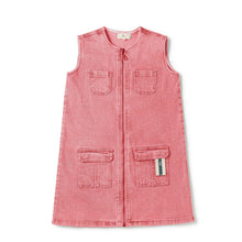 Load image into Gallery viewer, Birnham On The Sea Pocket Jumper - Red Denim