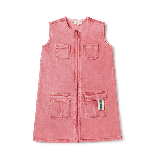 Birnham On The Sea Pocket Jumper - Red Denim