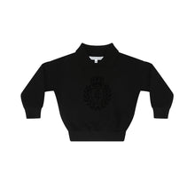 Load image into Gallery viewer, Little Parni Baby Sweatshirt With Logo Flocking K473 - Black