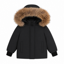 Load image into Gallery viewer, Ducc Black Coat (Natural Fur)