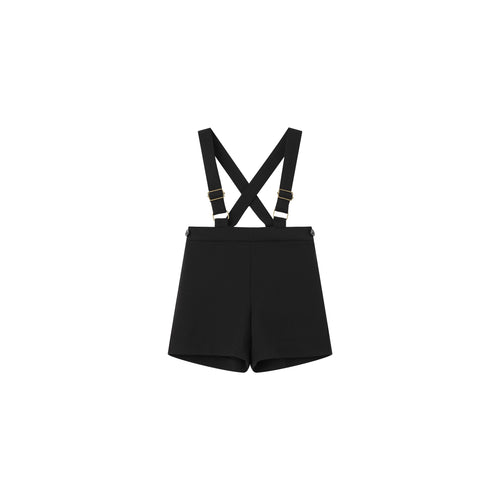 Coco Blanc Black Suspender Overalls