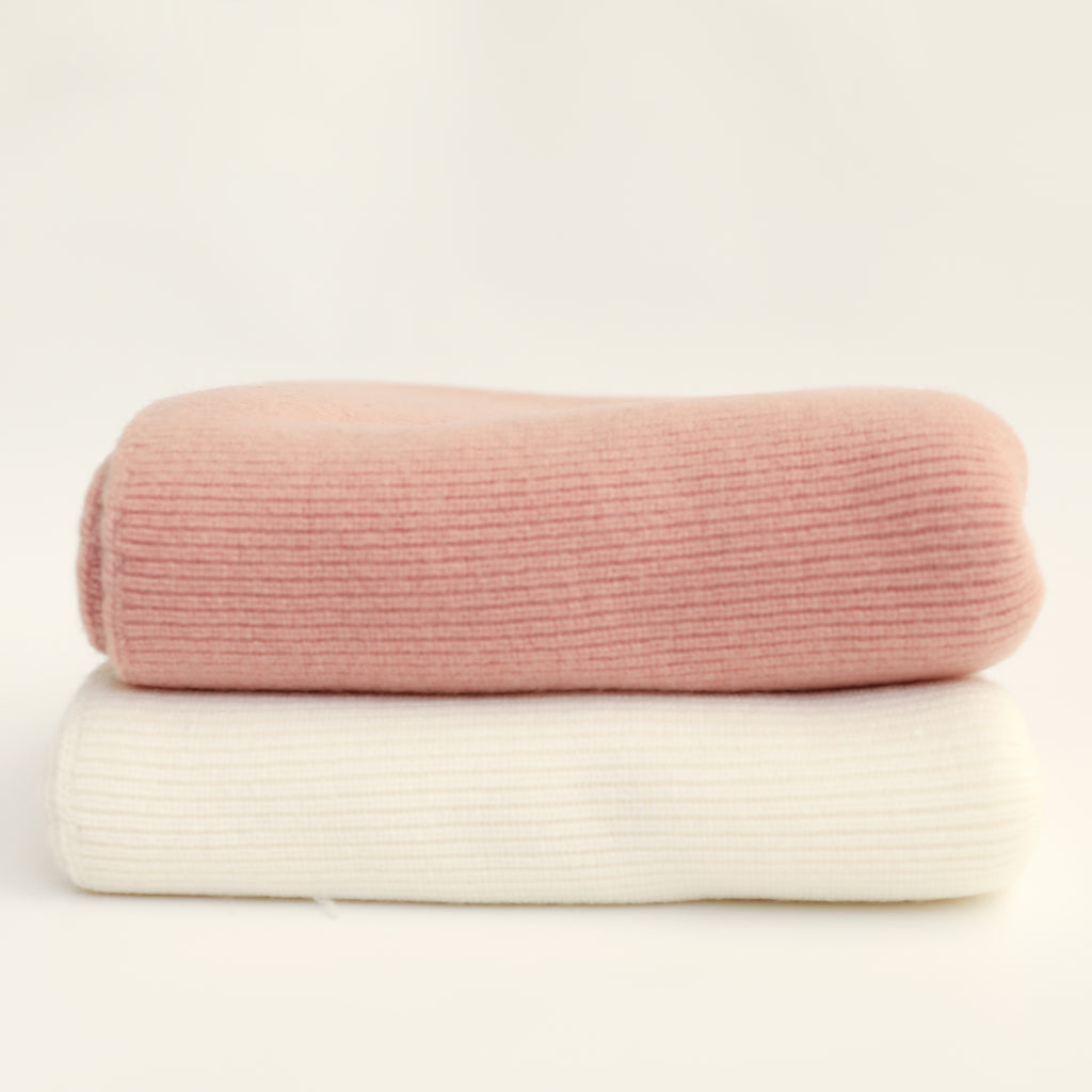 Oubon Knit Blanket - Off White (MATCHES 2PC SET)