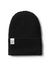Load image into Gallery viewer, Jacqueline &amp; Jack Textured Cuffed Beanie Black