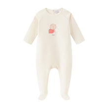 Load image into Gallery viewer, Oubon Block Print Footie - Girls