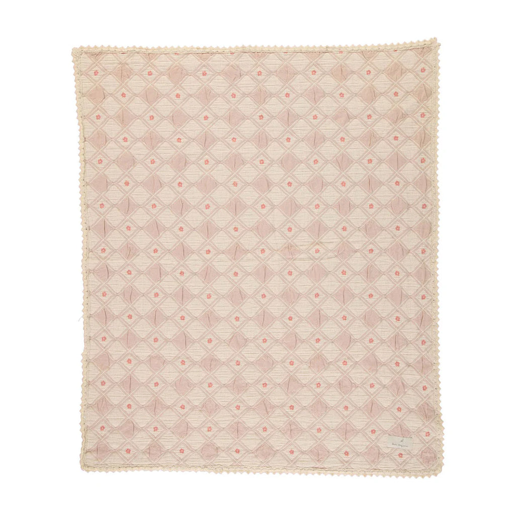 Bebe Organic Blossom Blanket - Dusty Rose