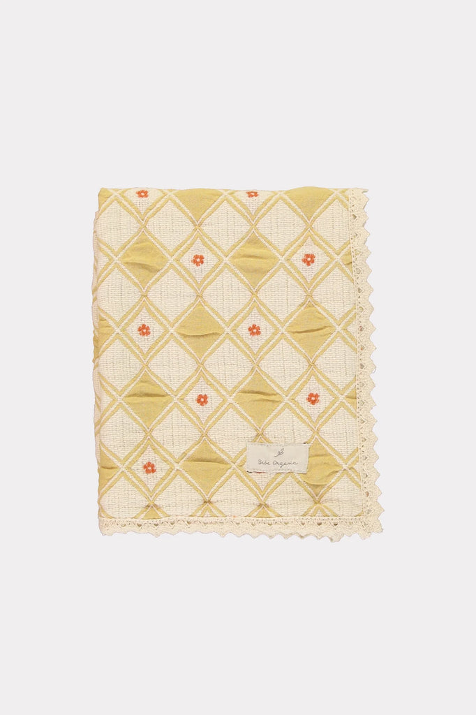 Bebe Organic Blossom Blanket - Mustard