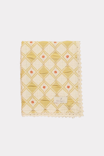 Bebe Organic Blossom Blanket - Mustard