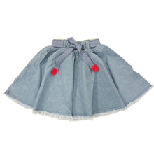 Load image into Gallery viewer, Little Parni K230 Denim Skirt With Drawstring -  Light Blue