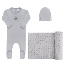 Load image into Gallery viewer, Ely's &amp; Co Garden Floral Center Collection 3PC Layette Set - Blue