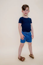 Load image into Gallery viewer, Lil Leg Denim Shorts - Blue Denim