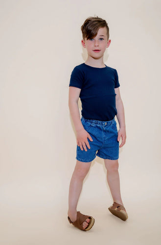 Lil Leg Denim Shorts - Blue Denim