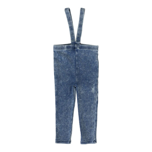 Lil Legs Suspender Leggings - Blue Wash