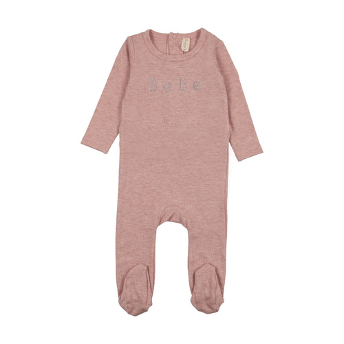 Bonjoy Bebe Footie - Heather Pink
