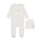 Bonjoy Printed Doll Footie & Beanie