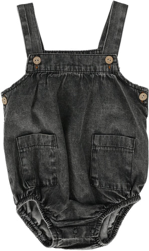 Lil Legs - Boys Romper - Black Wash