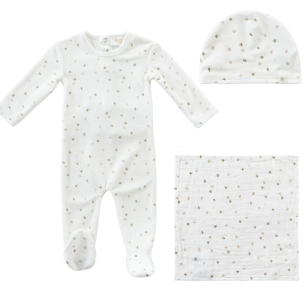 Kipp Bud 3PC Layette Set - Stone