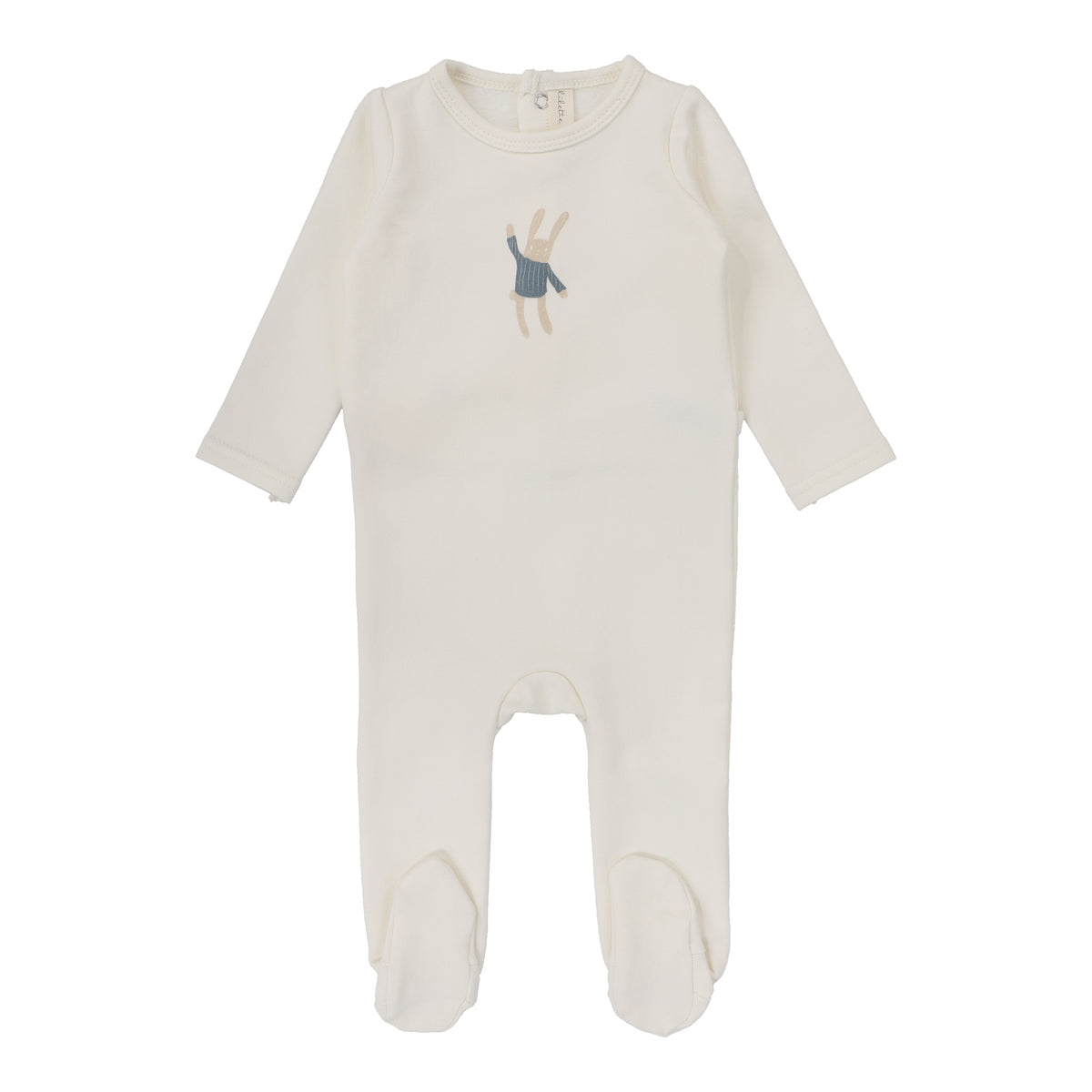 Lilette Charm Footie - White/Silver