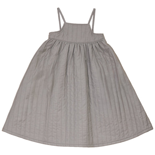 Calla Lili Girls Quilted Dress - Taupe